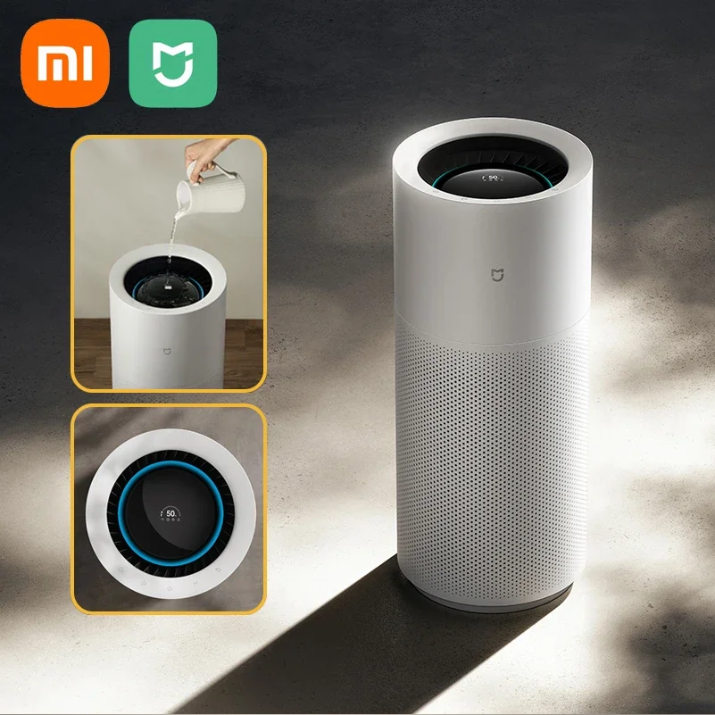 XIAOMI MIJIA Mistless Humidifier 3Pro Humidifier Bedroom Light Sound Home Office Large Area 1500ml/h Rapid Humidification Matern