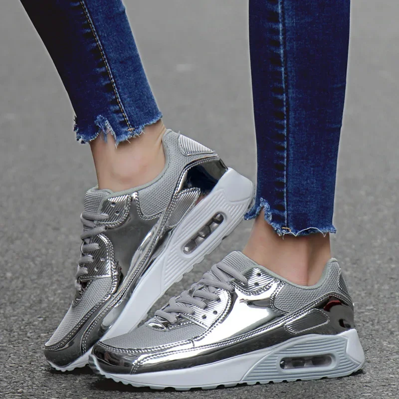 

Luxury Women's Sneakers Air Cushion Running Shoes for Women Fashion Breathable Waiking Shoes Women Platform Casual Sports Shoes