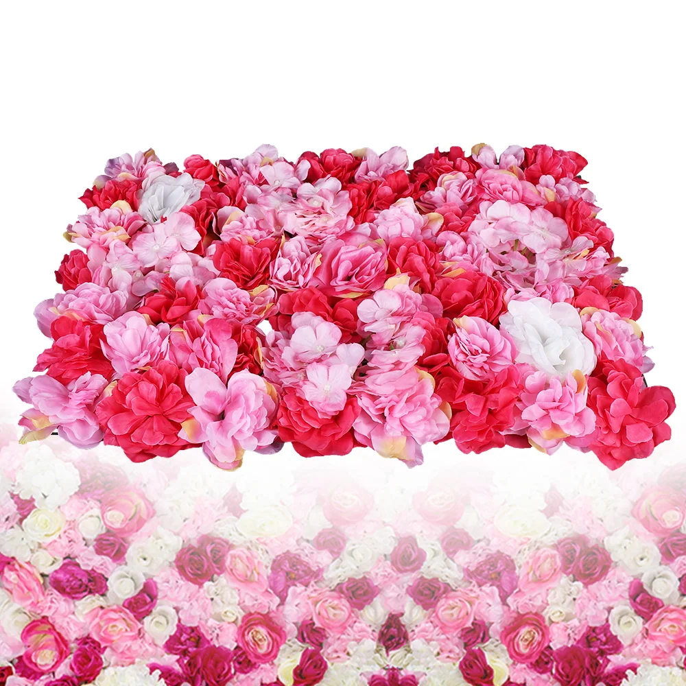 6 pcs Artificial Silk Flower Wall Panel Wedding Photography Venue