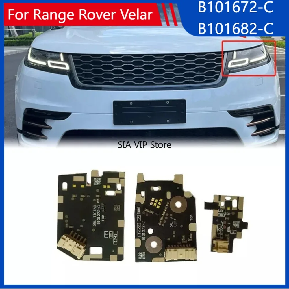

For Range Rover Velar New B101672-C Headlight LED DRL Module LED Headlight Daytime Running Light LED Boards B101682-C Brightly