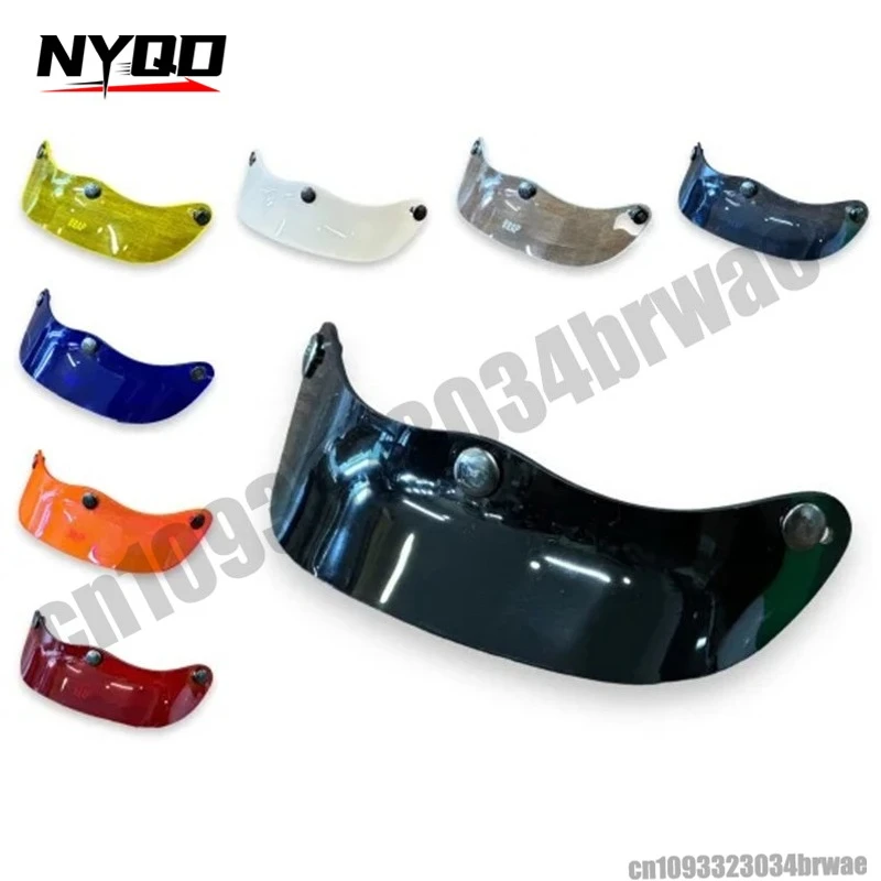 

Мото винтажный шлем с солнечными полями, 3-контактная пряжка, козырек, линза для ретро-мотоцикла, шлем с открытым лицом, мотокросс, японский стиль