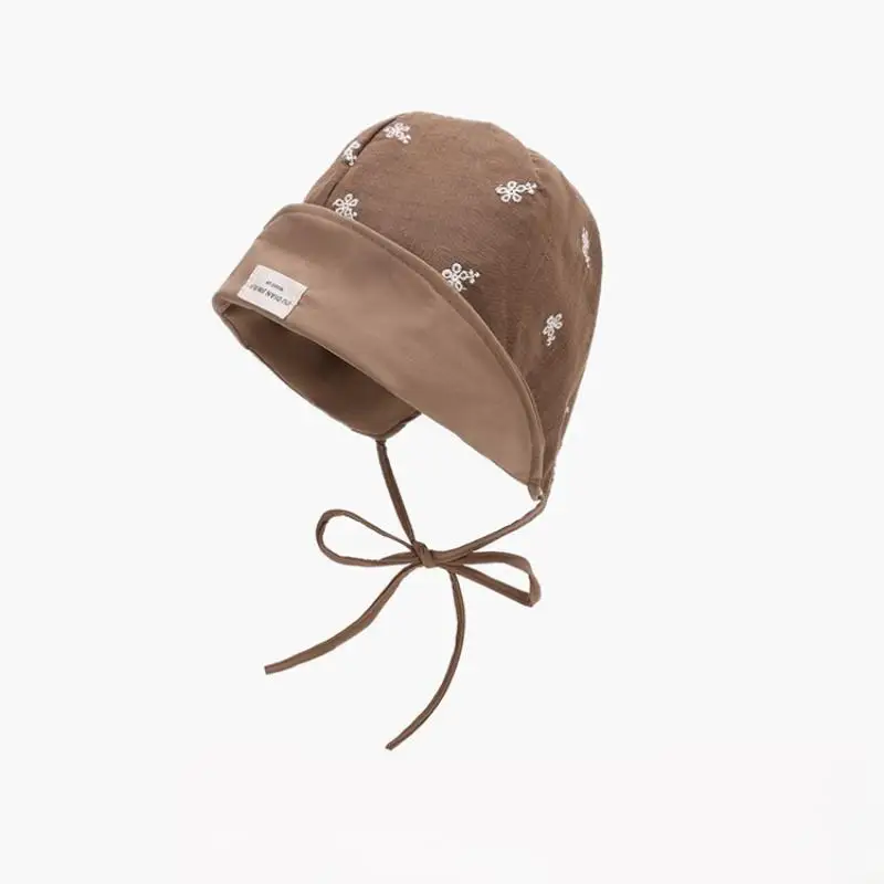 New New Double-sided Lace-up Fisherman Hat Summer Light Thin Casual Outdoor Windbreak Rope Sunshade Basin Sunscreen Hat Lace-up
