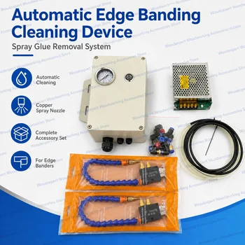 Automatic Edge Banding Machine Cleaning Device Glue Residue Removal Spray System for Edge Bander PUR EVA Glue Cleaning 1