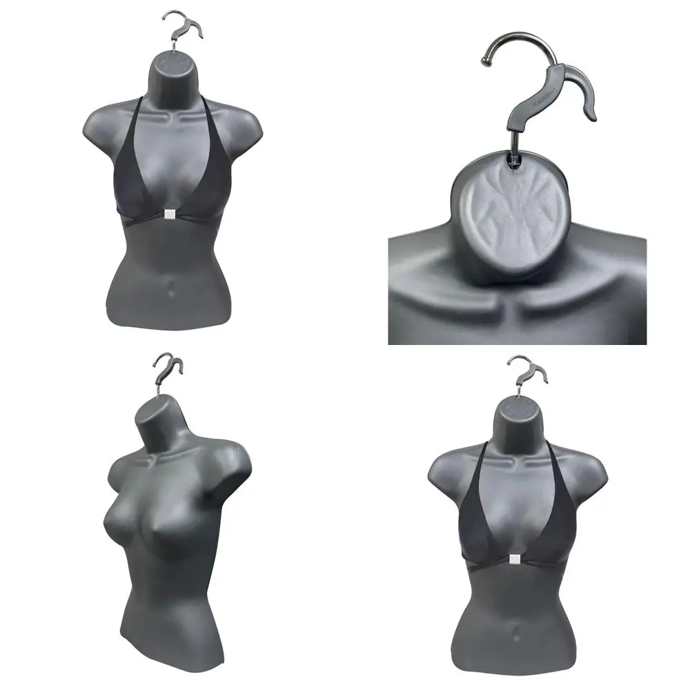 

Штабелируемый женский манекен с полой спинкой, размер S-M, для демонстрации футболок, поделок, дизайн (серый, 4 шт.)