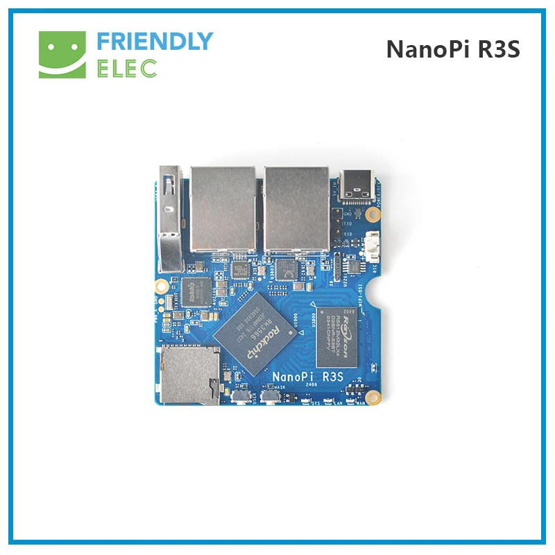 Imagem -02 - Rockchip Rk3566 2gb Ram 0gb 32gb Emmc Porta Ethernet Dual Gbps Nanopi-r3s