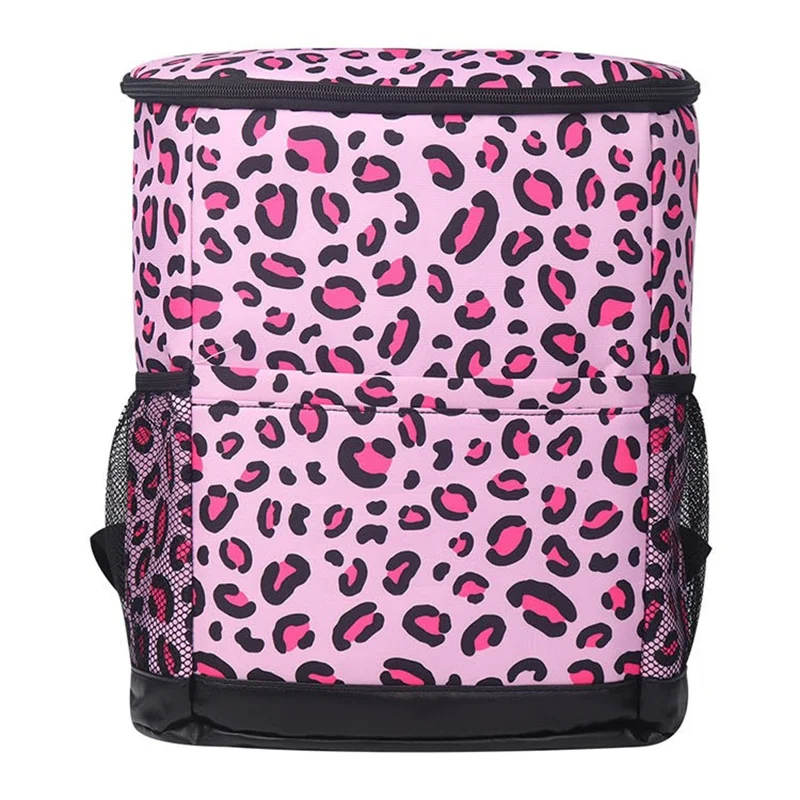 Outdoor Portable Backpack Single Shoulder Leopard Picnic Insulated Bag Unisex Cooler Bags Fashion Backpacks