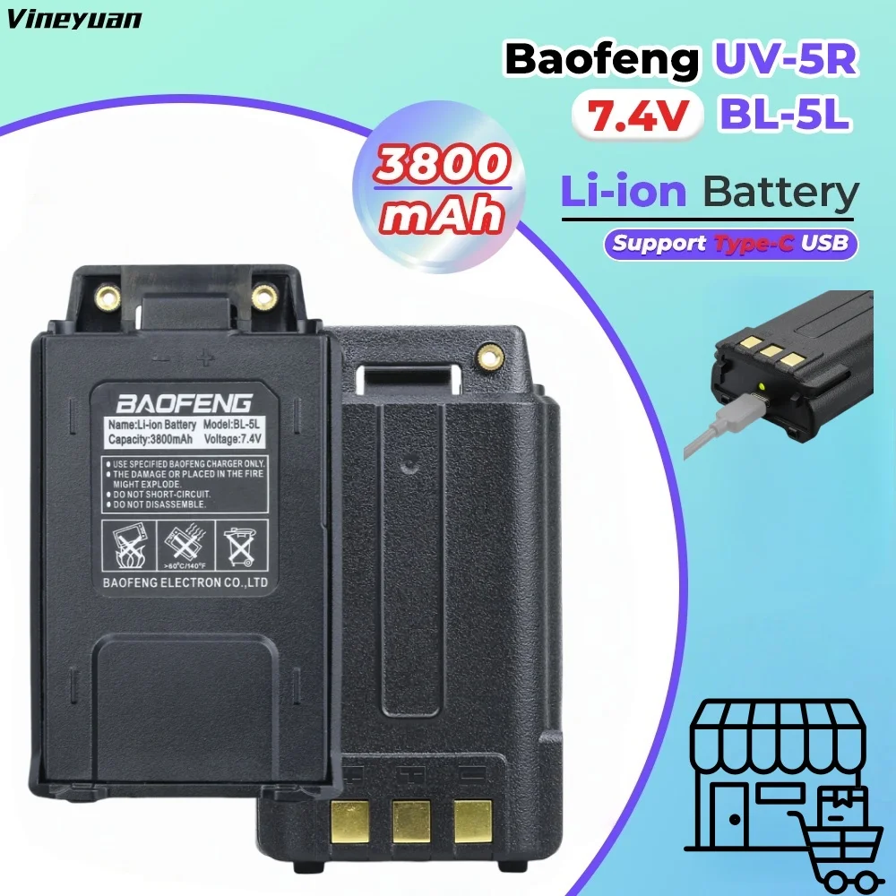 Baofeng 3800Mah Big…