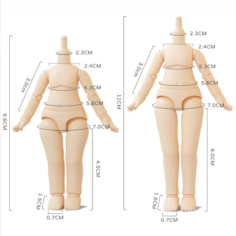 Подвижные шарниры YMY для кукол 1/12 BJD, 9,6 см и 11 см — фото устройства