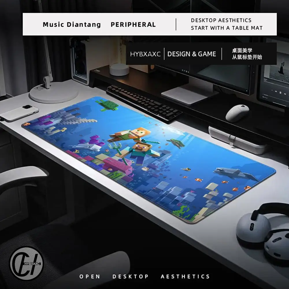 لوحة الماوس Gamer XL مخصص HD المنزل ماوس حصيرة مكتب الحصير M-minecraftS طاولة مكتب السجاد ألعاب المطاط الطبيعي الفئران الوسادة ماوس