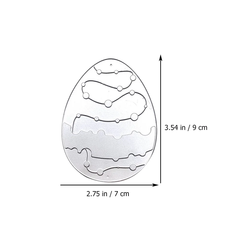 

2pcs Embossing Dies Template For Easter Egg Cutting Dies Diy Easter Egg Craft Silver Scrapbook Cards Making Tools