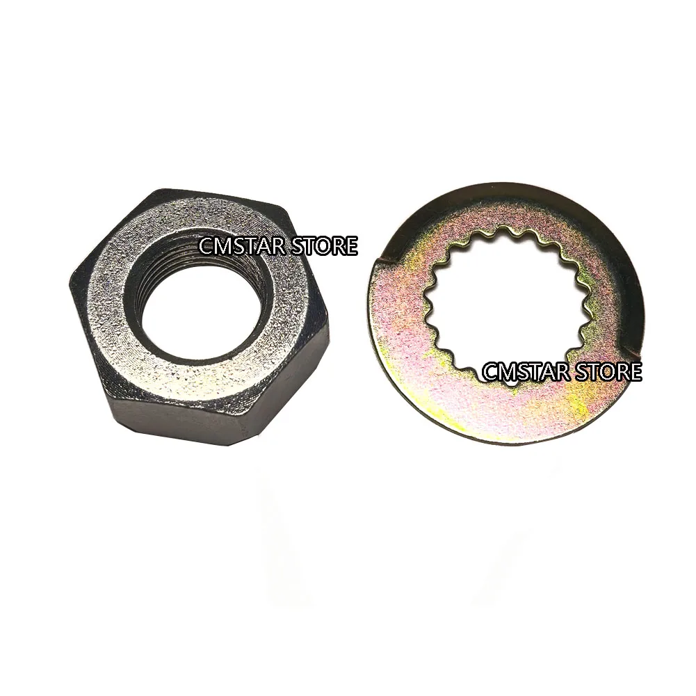 Tuerca de Piñón de Cadena Delantera para Motocicleta Benelli TNT150i TNT150 TNT150S TNT165S TNT180S, Tuerca de Eje Secundario, Arandela de Seguridad