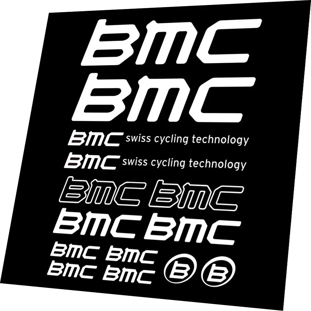 For BMC swiss cycling technology Bike Bicycle Frame Graphic  Decals Stickers Set Vinyl / CHOOSE COLOUR