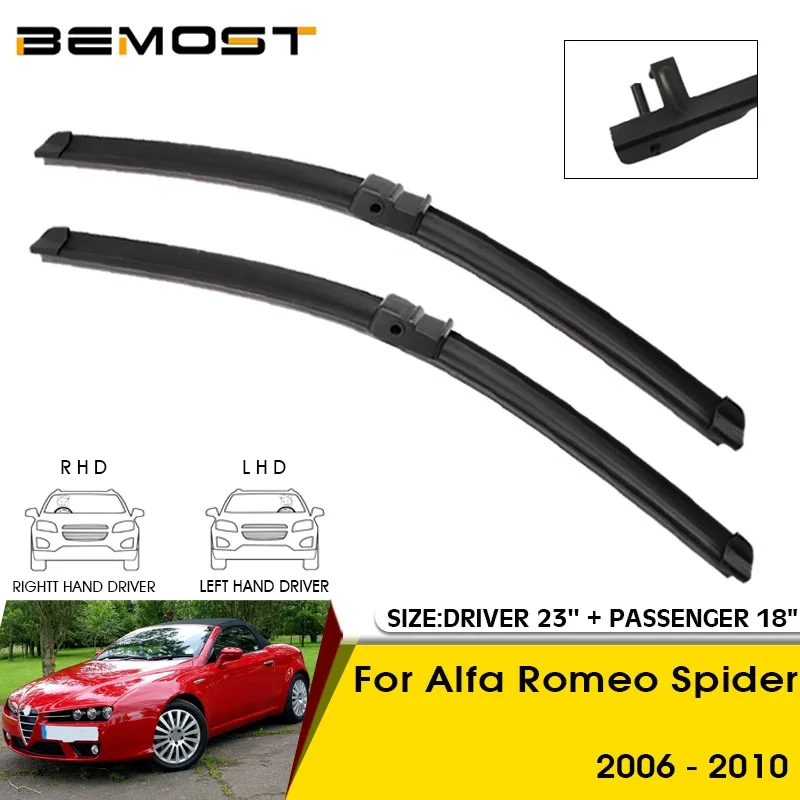 Car Wiper Blade For Alfa Romeo Spider 2006-2010 Auto Windshield Windscreen Front Window Wipers Blades 23