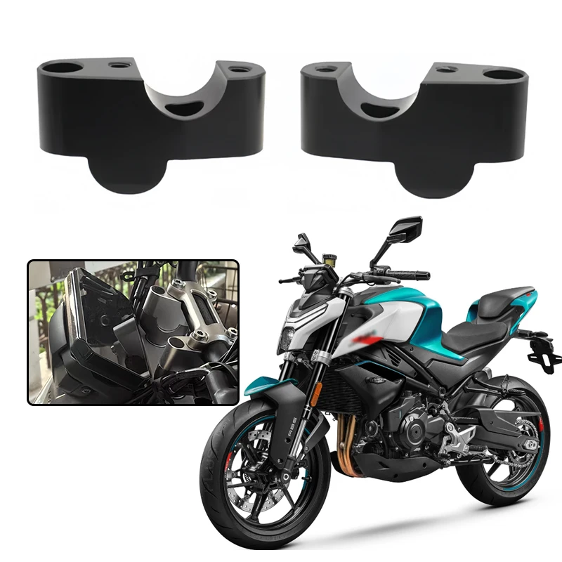 For CFMOTO CF450 NK450 450NK 450 NK nk 2023 2024 Motorcycle CNC Handlebar Riser Drag Handle Bar Clamp Extend Adapter