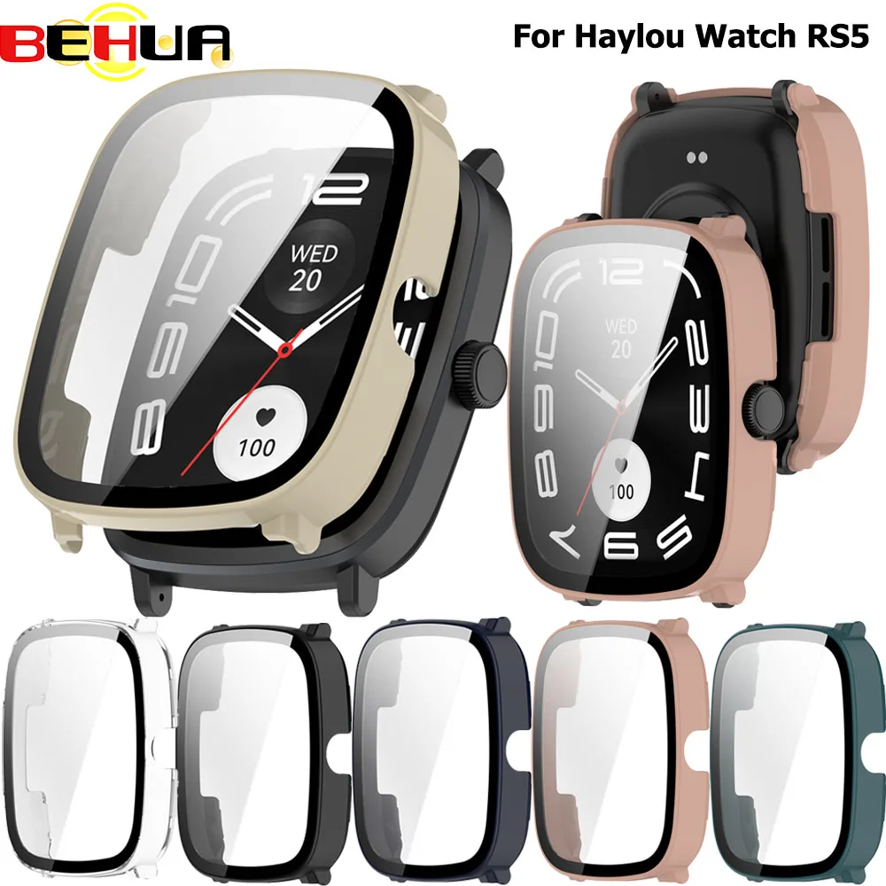 

Защитный чехол для ПК для Xiaomi haylou RS5, сменные защитные чехлы для умных часов Haylou RS5, чехол-бампер, аксессуары