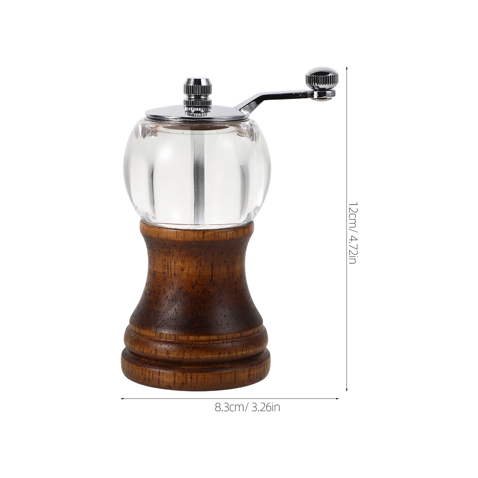 مطحنة فلفل يدوية صغيرة، مقبض كرنك، مطبخ محمول، شواء، مطحنة للتخييم في الهواء الطلق، مطحنة حبوب القهوة، مطحنة فلفل يدوية