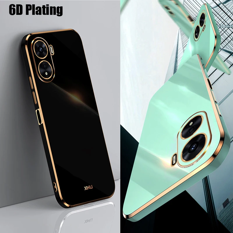 For VIVO Y16 Case 6D Plating Square Gold Frame Phone Case On For VIVO Y16 VIVOY16 Y 16 Coque Luxury Soft Silicone Back Cover