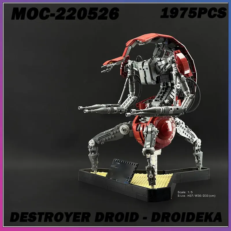 

1975PCS MOC-220526 MOC Hot Movie Classic Space Mech Building Block High Difficulty Assembly Model Toys Festival Children Gifts