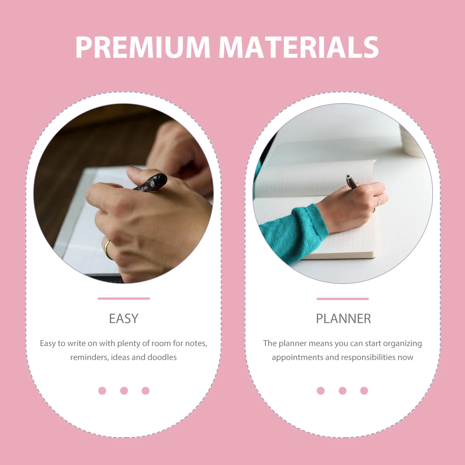 

2Pcs Weekly Planner Monthly Scheduler Agenda Noting Book for Students Staff Office Workers Travelers Teachers Easy to Write