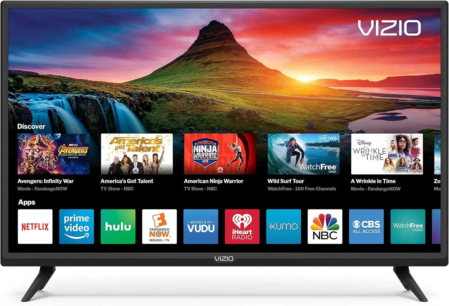 

32-дюймовый смарт-телевизор с HD 720p, встроенным Chromecast и бесплатными потоковыми каналами
