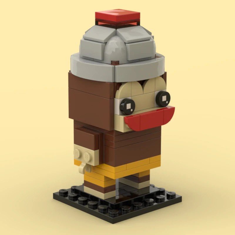 

107 шт. MOC Ape Escape Monkey Brickheadz строительные блоки Рождественский подарок архитектурная структурная механика игрушка вдохновение креатив