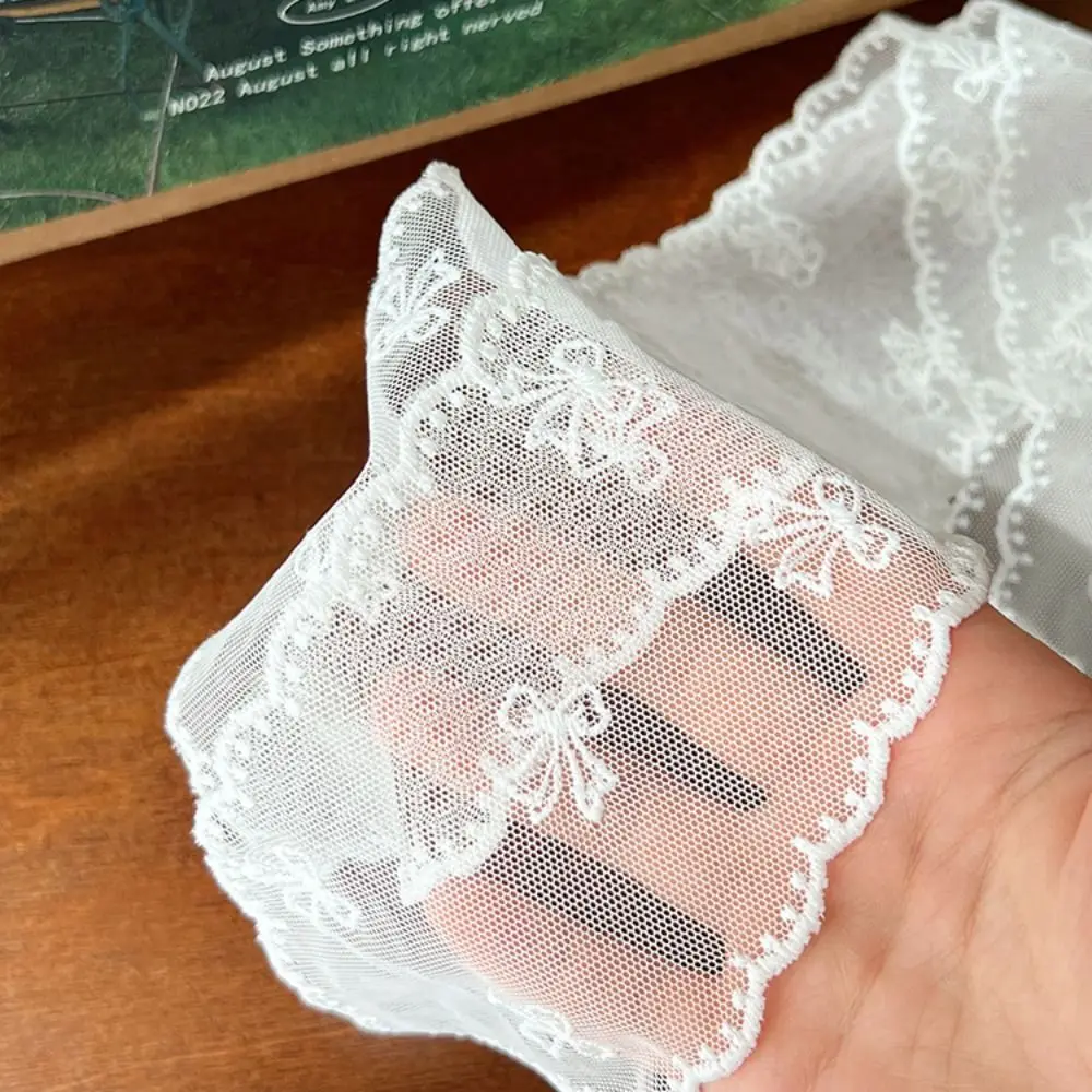 

Pastoral Style Lace Hair Scarf Adjustable Elegant Sweet Bow Headband Soft Wrap Turban Accessories Ribbon Hair Strap Female