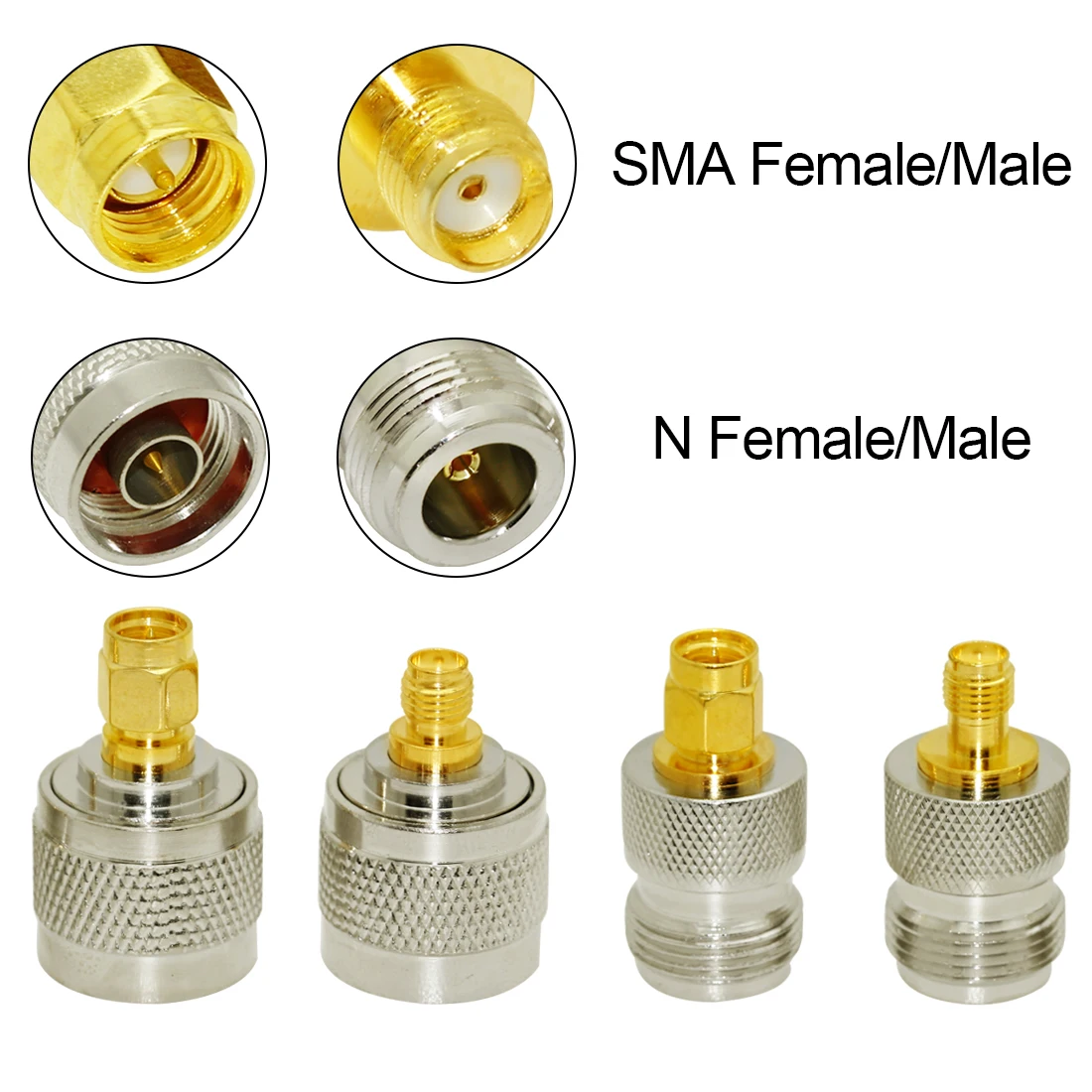

1pc N Male Female to SMA Female Male RF Coax Modem Adapter Convertor Straight Goldplated New Wholesale
