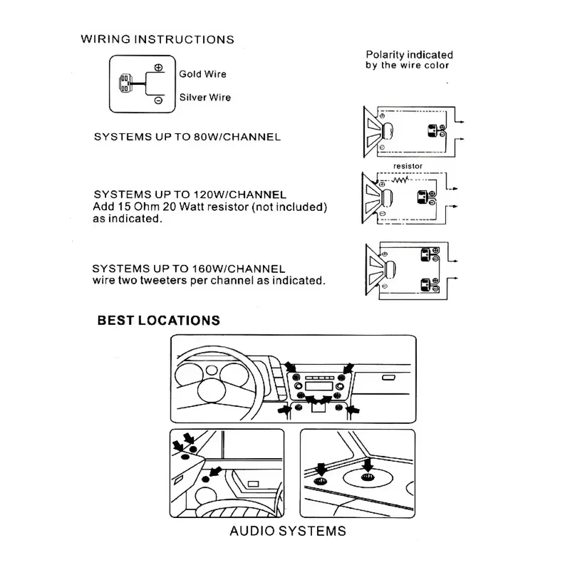 2 قطعة مكبرات الصوت على شكل قبة السيارة 500 واط 4 أوم عالية التردد مكبرات صوت السيارة العالمية لنظام صوت السيارة