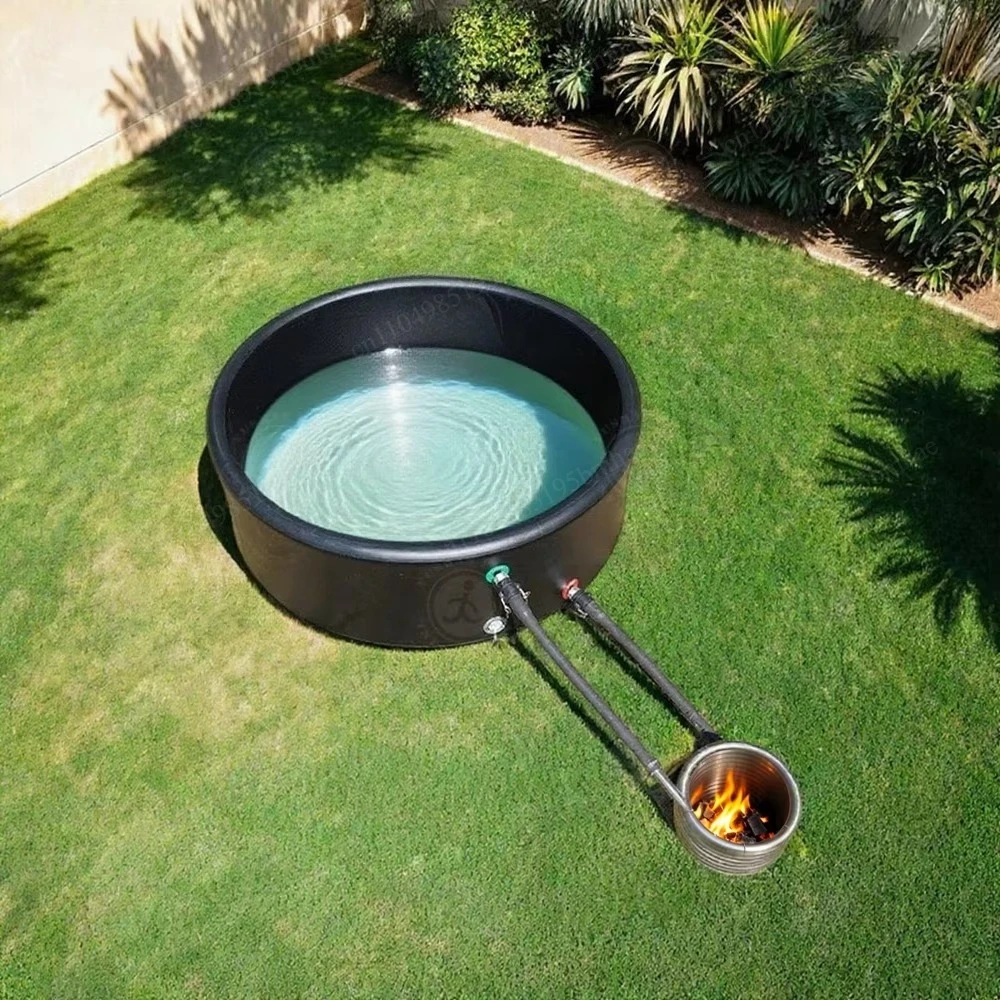 Outdoor inflatable wood-burnin - Inflatable Hot Tub recension och pris