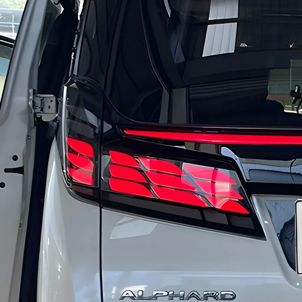 Auto Rear Back Lamps Accessories For Toyota ALPHARD 2019-2023 Upgrade LED Dynamic Turn Car Taillights Assembly Plug and Play