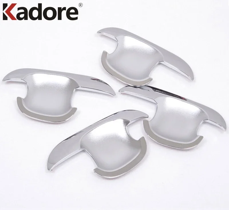 For Kia Sportage 2005-2007 2008 2009 ABS Chrome Side Door Handel Bowl Cup Cover Trim Sticker Car Styling Exterior Accessories