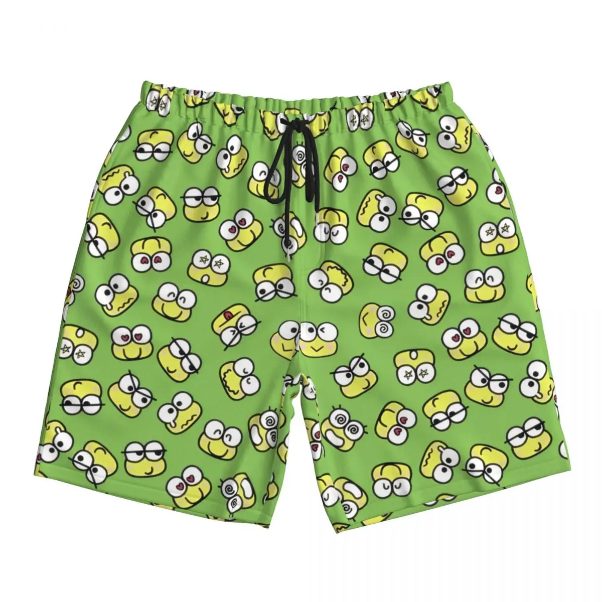 

Мультфильм Keroppi Frog Swim Harajuku Спортивная одежда Женские плавки Пляжные шорты с принтом Ледяные летние мужские шорты