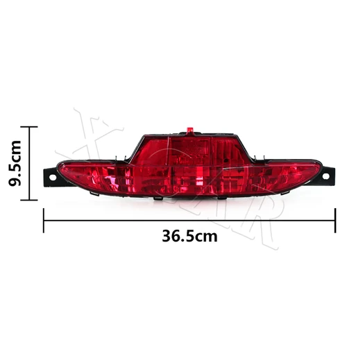 Imagen 2 del producto Luz de freno de parachoques trasero de coche, lámpara antiniebla roja trasera para PEUGEOT 208 2012 2013 2014 2015 2016 2017 2018 2019 2020 9674308980