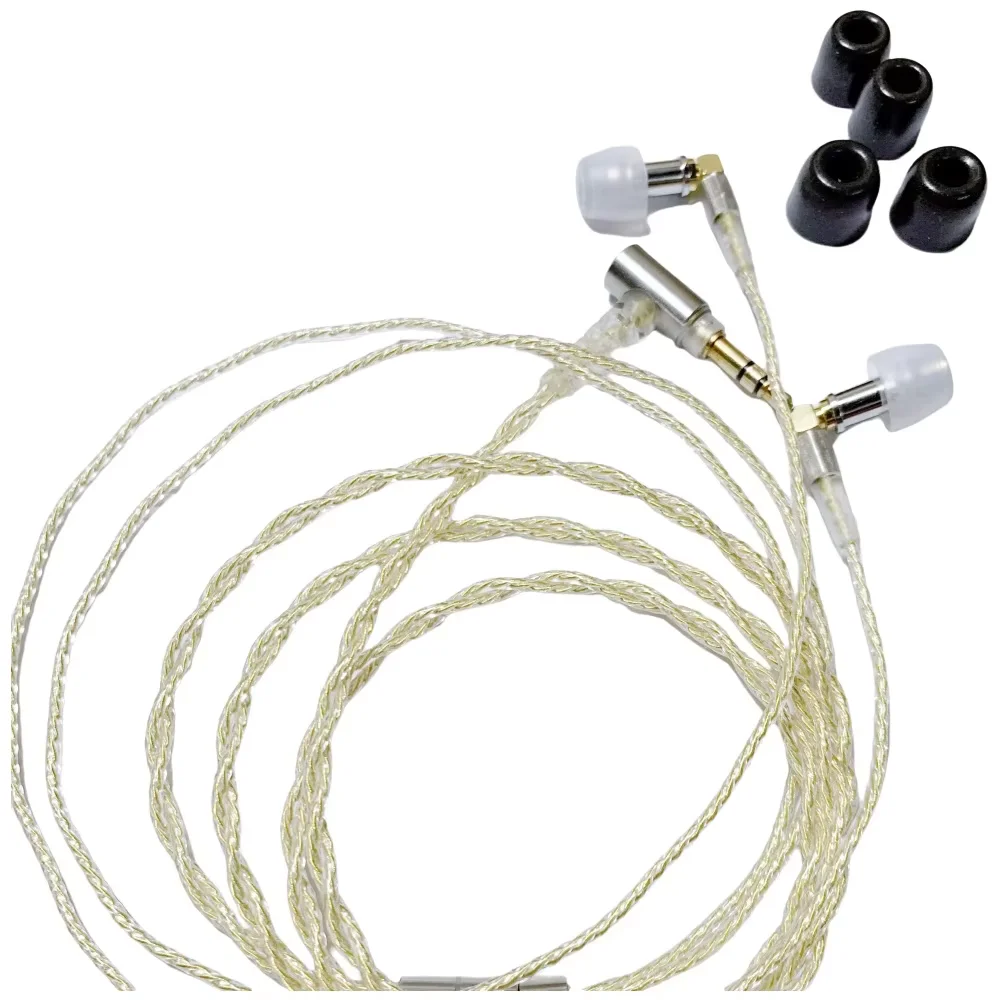 MUTEX AUDIO F7200 In Ear Wired Earphones Knowles Balanced Armature IEM HiFi Music Gaming Earbuds Detachable Cable