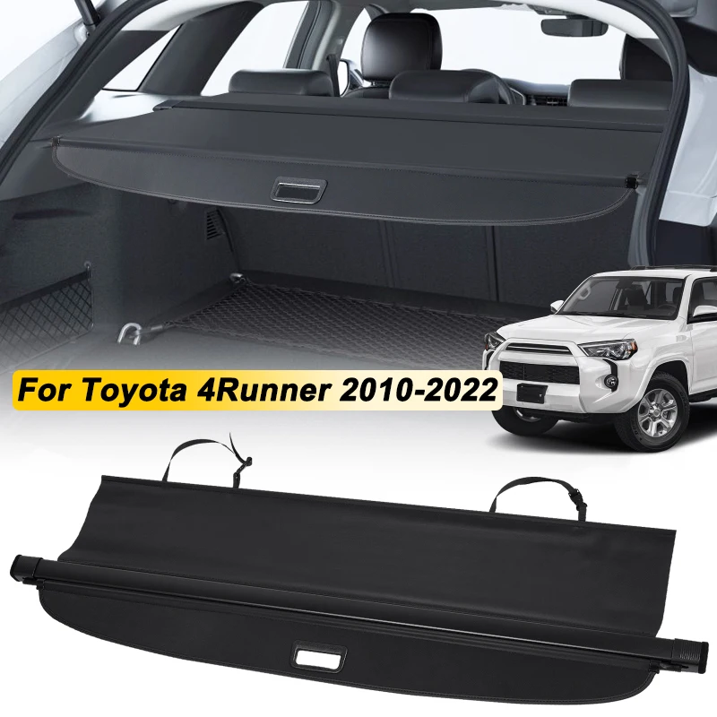 

Rear Trunk Cargo Cover For Toyota 4Runner 2010-2022 Security Shield Shade Curtain Partition Board Privacy Blinds Replace Parts