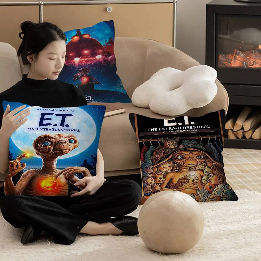 Movie E.T. the Extra-Terrestrial Personalized Pillow Cover Kids Bedroom Wild Party Decor Pillowcase kid Birthday shower Gift