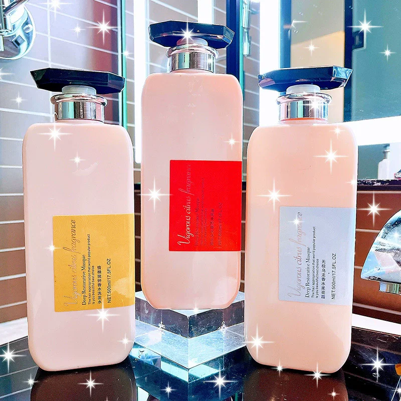 

This is a three-piece set of the popular Hairchis perfume shampoo, long-lasting fragrance, oil-control, voluminous conditioner a