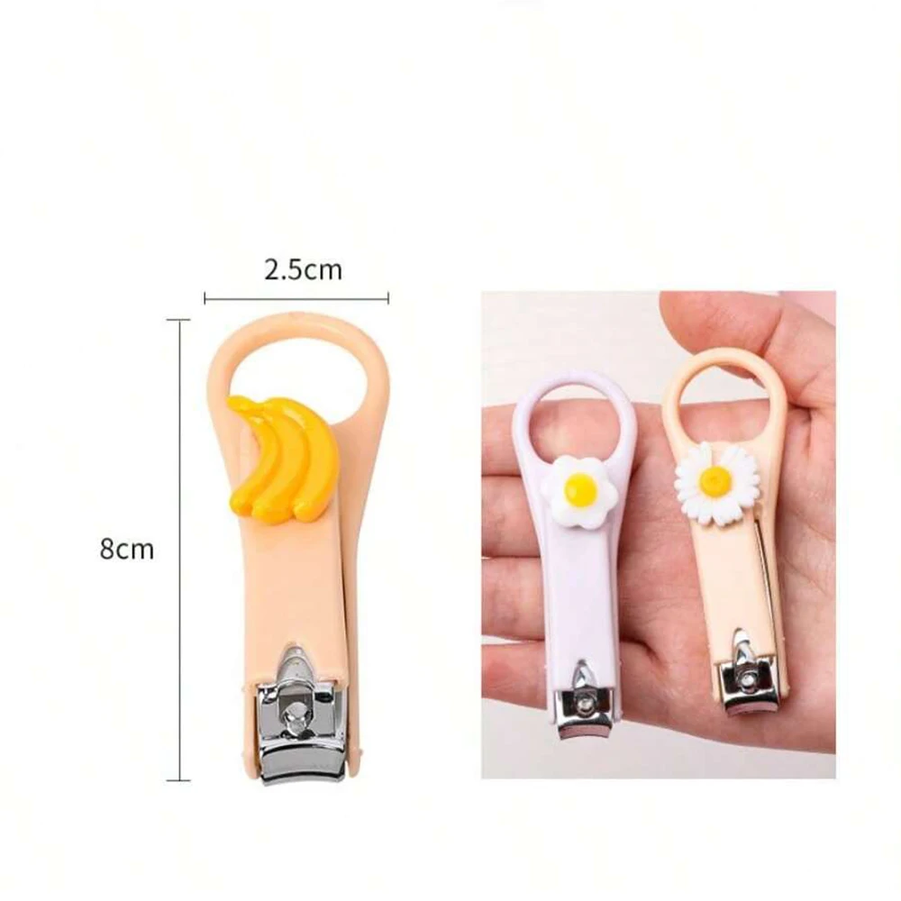 Creative Cartoon Cute Nail Clippers Girl Heart Nail Clippers Portable Children\'s Adult Nail Clippers Home Random Color 1Pack