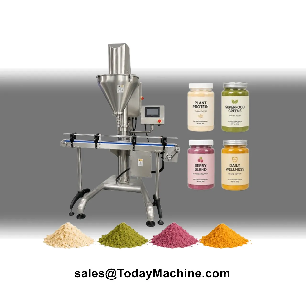 Auger Filler Automatic Powder Bottle Can Filling Machine for Spices Chili Coffee Milk Protein Powder