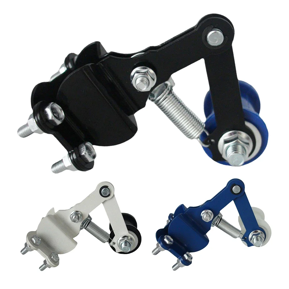 Universal Motorcycle Chain Adjuster with Guide Wheels Pulley Chain Tensioner Adjuster Roller Tools for 50cc-500cc ATV Motocross