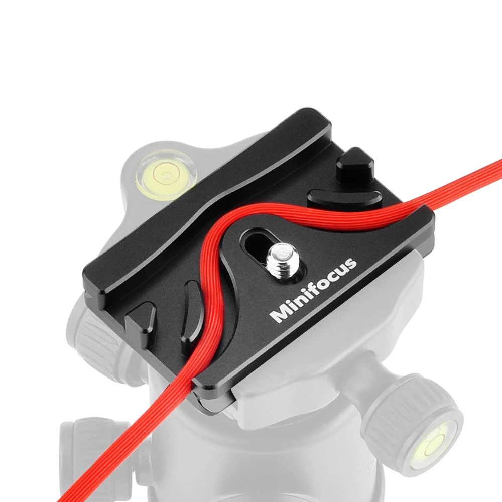 Camera Tether Cable Clamp Block Curve Tether with Arca Quick Release Plate Protector Tools for Camera SLR DSLR Tripod Ball Head