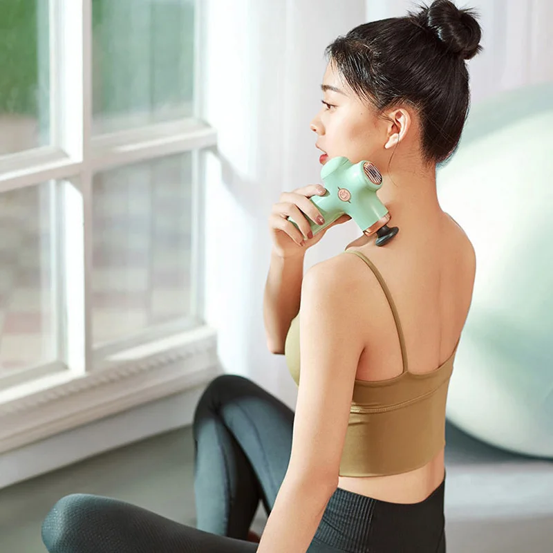 Yesool المحمولة فآسيا بندقية بندقية تدليك العضلات العميقة كامل الجسم مدلك 3-سرعة التحكم جهاز مساج كهربائي أجهزة لياقة بدنية