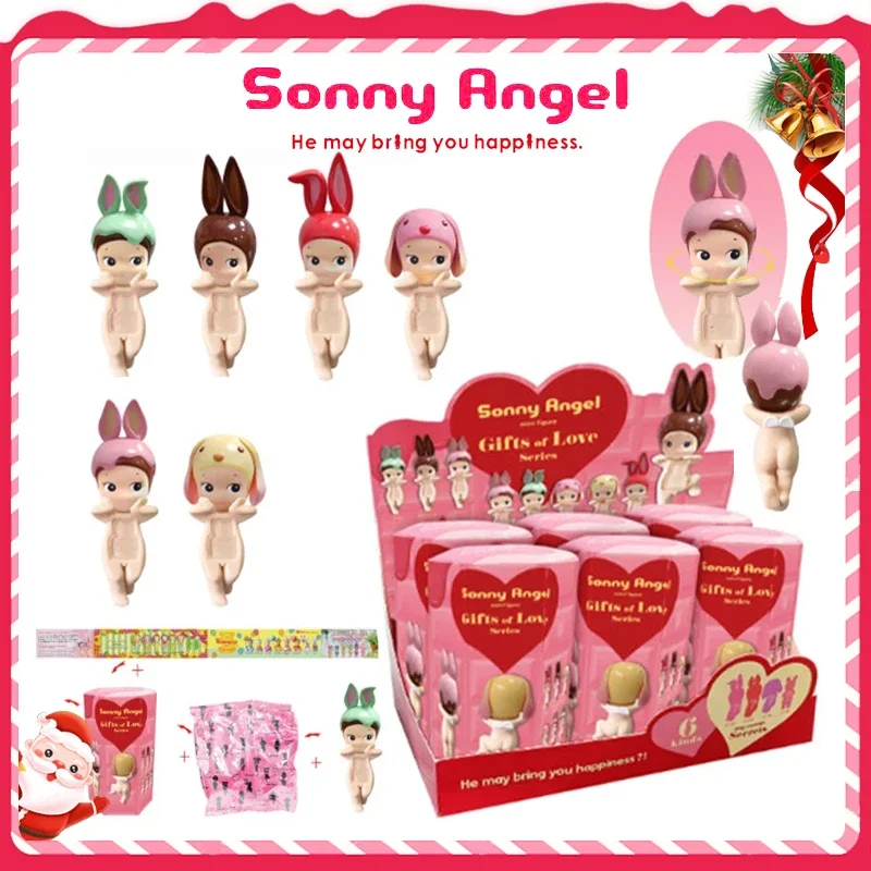 New Sonny Angel Hippers Blind Box Gifts Of Love Serie Anime Figures Toys Cute Kids Cartoon Christmas Gifts Birthday Present