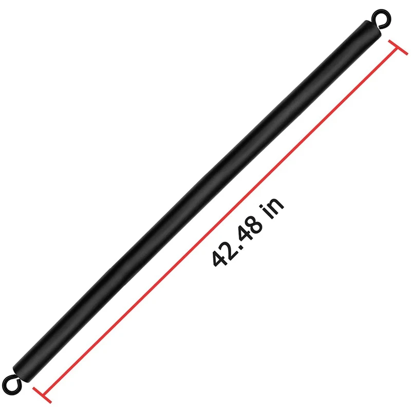 

ABHS-Detachable Resistance Bands Bar 42 Inches Chest Weighted Workout Bar Stick Max Load 800Lb For Gym, Fitness, Home