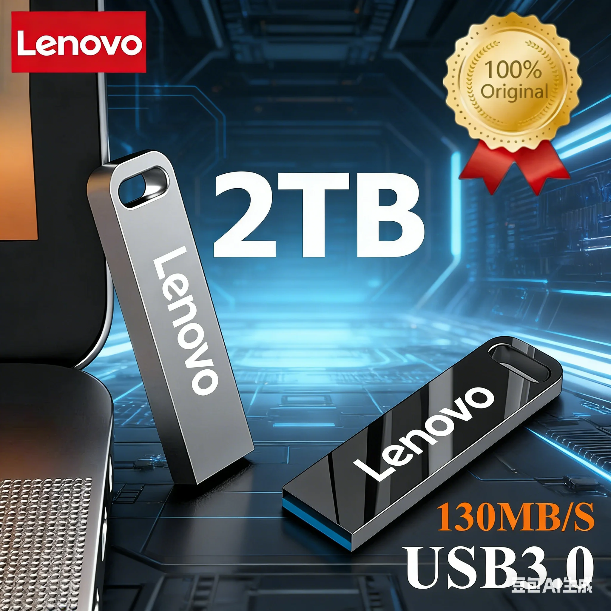 

Original Lenovo 3.0USB 2TB Flash Drive High Speed ​​Metal Pen Drive 1TB 512GB Portable USB Drive Waterproof Memory Flash Drive