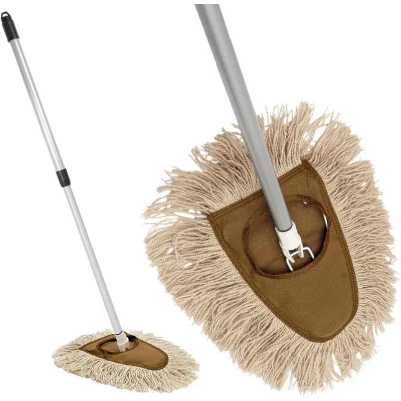 

Washable Nylon Dry Mop Removes Dust and Dirt from Surfaces and Hard to Reach Areas (Complete Mop)