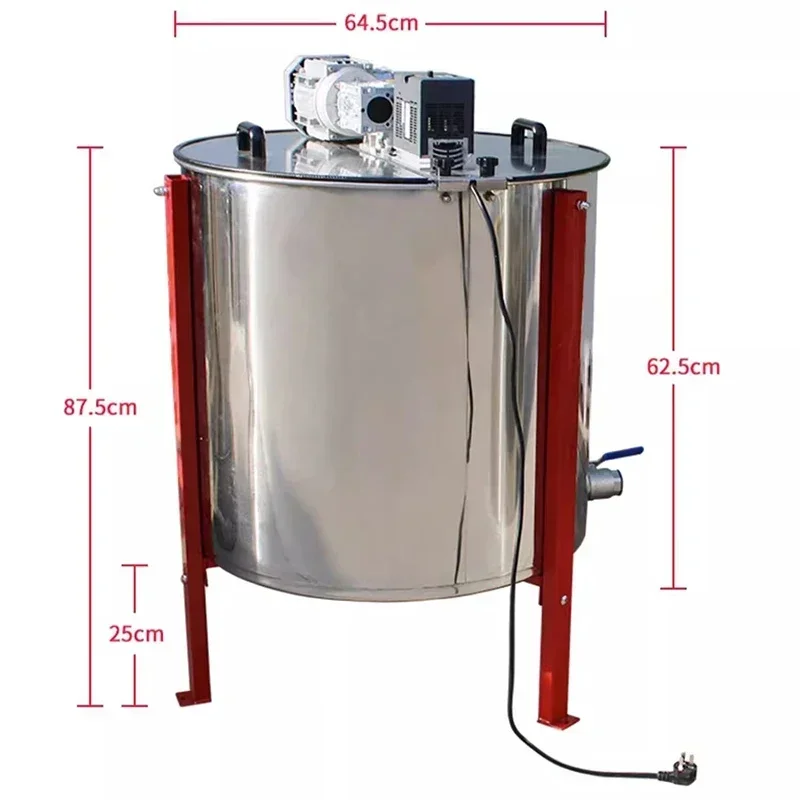 220V 370W Electric 8 Frames Auto Reverse Reversible Honeycomb Honey Extractor Beekeeping Equipment Food Processors