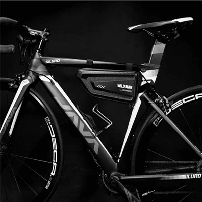 G502 دراجة مثلث حقيبة إيفا هارد شل المواد دراجة هوائية جبلية حزمة الجبهة شعاع حزمة معدات ركوب الخيل