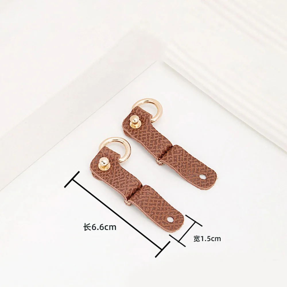 กระเป๋า1คู่อุปกรณ์เสริมสำหรับเปลี่ยนสายรัดกระเป๋าขนาดเล็กแบบไม่ต้องเจาะสายรัดสะพายหนังแท้สะพายข้าง