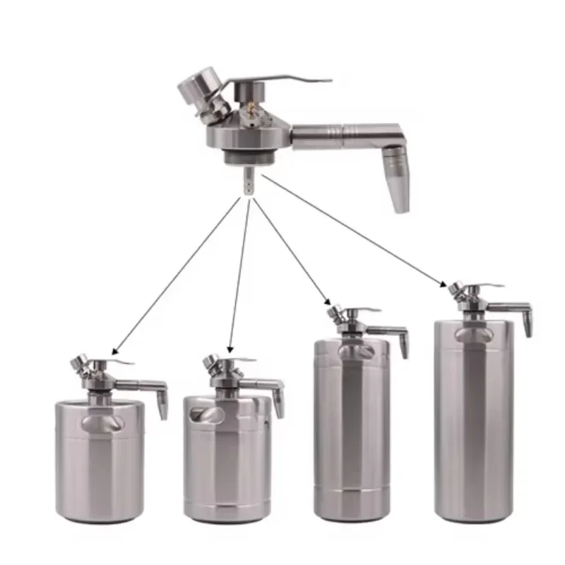 64oz Stainless Steel Coffee Pot for Camping Travel Food Grade Smart Cold Brew Home Brewed Nitrogen Coffee Pot